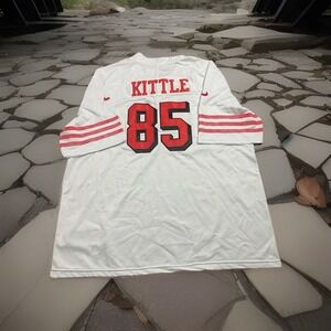 49ers White Jersey 85 Kittle Size XXXL Football Fans San Francisco